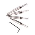 thumbnail image 1 of 4pcs Hex Shank Self Centering Drill Bit Set Door Window Hinge Hole Puncher Woodworking Tool, 1 of 12