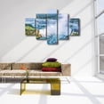 thumbnail image 4 of TISHIRON 5PCS Framed Canvas Wall Art Set,60"x40" Transnational Waterfall Landscape Canvas Art Decor, 4 of 7