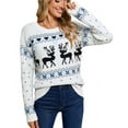 thumbnail image 3 of Sweaters for Women Trendy Ugly Christmas Sweater Crewneck Long Sleeve Knitted Pullover Sweaters Shermie, 3 of 6