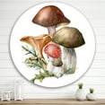 thumbnail image 2 of Designart 'Autumn Composition With Mushrooms' Traditional Circle Metal Wall Art 29x29 - Disc of 29, 2 of 5