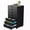 Black, variant on Sybels 5-Drawer Rolling Storage Cart, Mobile File Cabinet & Organizer Dresser with Wheels for Home Office, Wood Chest, White