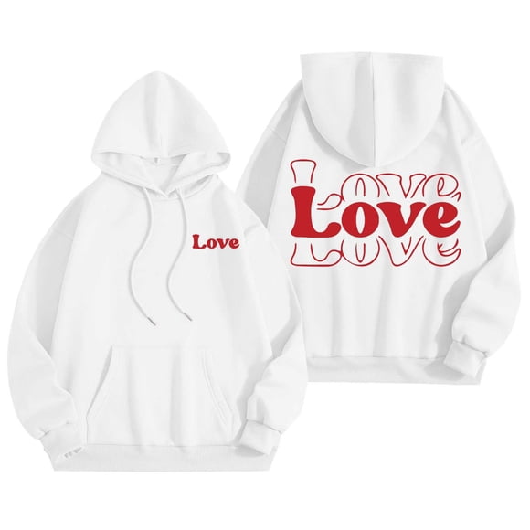 Zip up Sweatshirt Dress Women Zip Sweatshirts for Women Hoodies Hooded Sweat Shirt for Womens Hooded Long Sweatshirt up 3xl Hoodie Womens Hoodies Word Graphic Sweatshirts White XXL