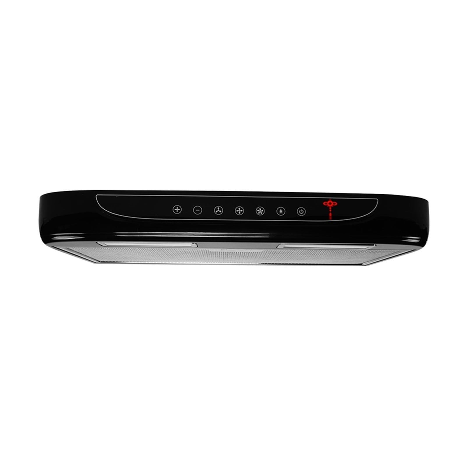 RV Caravan Accessories Vehicle Mounted Range Hood Black With LED Light Stainless Steel Mesh For Motorhom Camper ,Effortless Installation