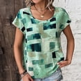 thumbnail image 4 of T-Shirts pour Femmes Coupe Ample Col Rond Imprimé Manches Courtes T-Shirt Ample pour Femmes, 4 of 6