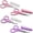 Pink, Purple, variant on PAFASON Small Travel Craft Scissor Set Straight Precision Tip All Purpose for Scrapbooking Quilting Sewing Knitting Embroidery Cross Stitch Crochet Thread Yarn Paper Fabric Detail Cutting, Safety Cas
