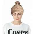 thumbnail image 3 of Uooqdmx Skincare Headband, Sweatbands for Women Knitting Wool Empty Top Pullover Hat Hair European Hair Bheaddress Hair Accessories for Women, Hair Ribbons Beige One Size, 3 of 3