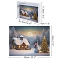 thumbnail image 2 of Snowman And Cabin Holiday,Christmas Festival 500 Piece Jigsaw Puzzle for Adults Challenging Puzzle Perfect for Game Nights - A008, 2 of 8