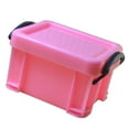 thumbnail image 1 of Mini caja de artículos diversos de escritorio de plástico duradero Caja de organización de objetos pequeños para Rosado Zulema Cajas de bloqueo de almacenamiento mini, 1 of 8