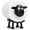 X1, variant on Sheep Toilet Roll Holder Funny Sheep Home Creative Toilet Paper Holder