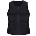 thumbnail image 1 of Eigraketly Chaleco para correr para hombre, chaleco adelgazante con cremallera para el sudor, camisetas sin mangas, recortador de barriga, chaleco elástico Uniforme atlético negro NO1 Eigraketly OD0282-06, 1 of 6