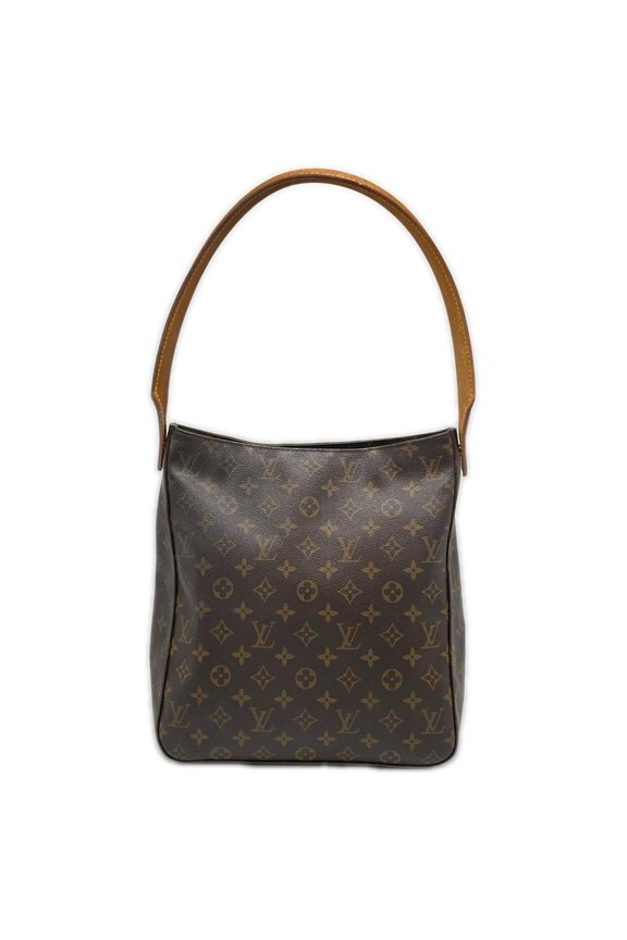 Pre-Owned LOUIS VUITTON Louis Vuitton Monogram Looping GM M51145 Handbag Brown Beige Leather...