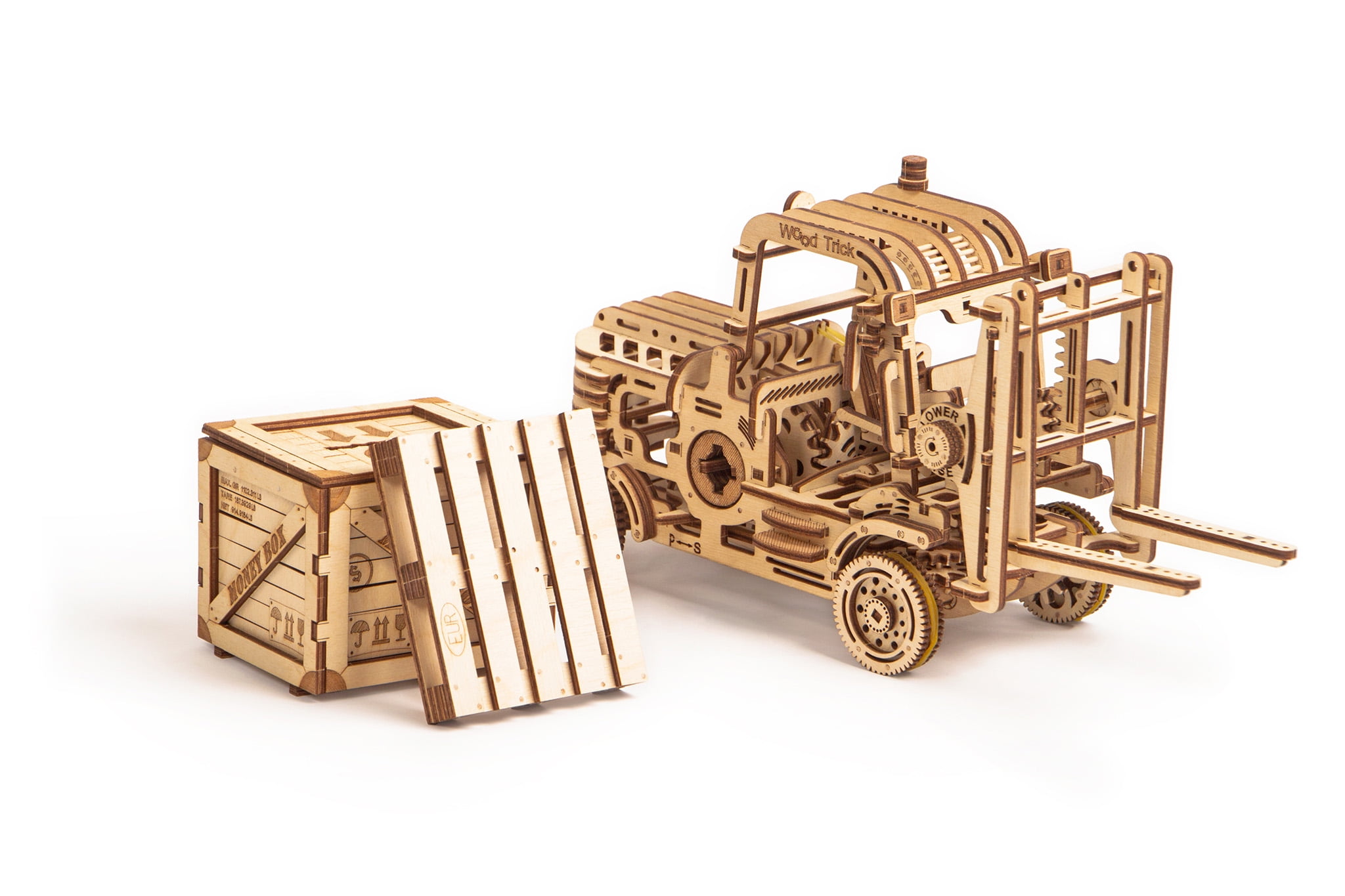 Wood Trick Big Rig Truck Mechanical Wooden 3d Puzzle Model Assembly DIY Kit for sale online 