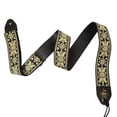 thumbnail image 5 of Ace Guitar Strap Vintage Style Jacquard Weave Old Gold, 5 of 8