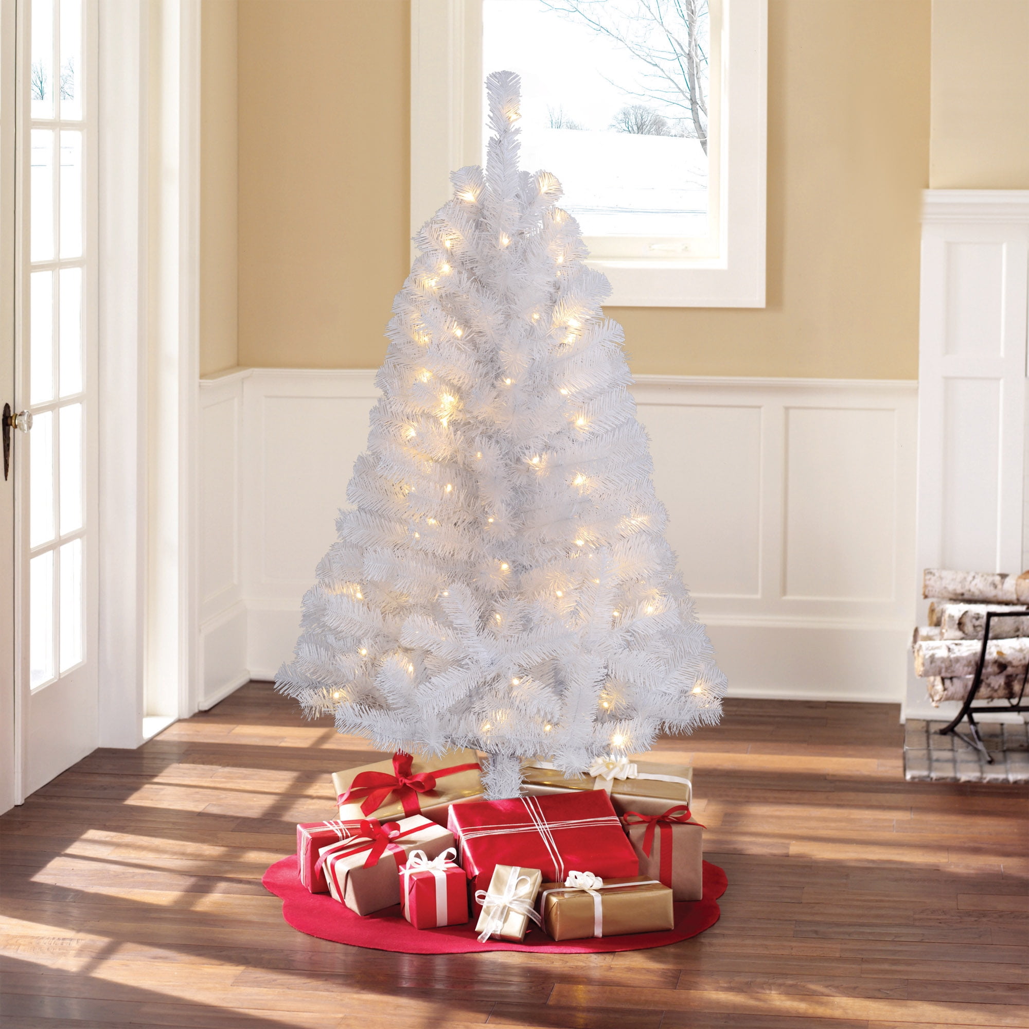 Holiday Time 4' Pre-Lit LED Color-Changing Concord Pine Christmas