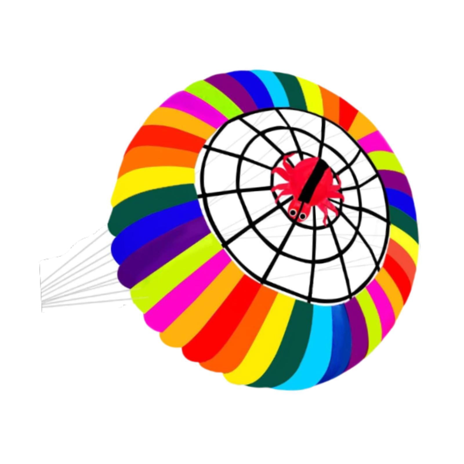 JWQFBC Rainbow Ring Kite 98 inch in Diameter Entry Level No Skeleton Rolling Bowl Crown