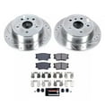thumbnail image 3 of PowerStop Rear Z23 Evolution Sport Carbon-Fiber Ceramic Brake Pad and Drilled & Slotted Rotor Kit Fits: LEXUS TOYOTA Select Models K6520, 3 of 10
