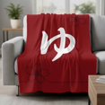 thumbnail image 2 of Japanese Style Blanket Soft Cozy Warm Throw Blanket for Couch, Plush Fuzzy Flannel Fleece Blankets for Sofa, Modern Minimalist Flower Red Bed Blankets Lightweight Gifts for Women, 30"x40", 2 of 9