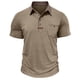 thumbnail image 2 of pstuiky Mangas cortas para hombre, Camiseta deportiva y de fitness para hombre, de color liso, cálida y ajustada, con cuello semialto y manga larga. camisetas de hombre m, 2 of 6