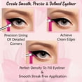 thumbnail image 3 of Eyeliner Stencils Pencil Liquid Waterproof Tool For Liner Makeup Brush Pen Stamp Thin Sharpener Cat Eyes Small Angled Wing Tip | Real Beginners Techniques Eye Shadow Lines Gel Eyebrow Pomade Black, 3 of 7