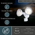 thumbnail image 2 of White Motion Sensor Dusk to Dawn Outdoor Security Flood Light - 180 Degree Range - 70 Ft., 2 of 14