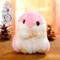 thumbnail image 1 of Llavero colgante de animales de peluche para niños, bolsa Kawaii, mochila, juguetes para niños, muñeca de hámster, regalo de cumpleaños, 10cm, 1 of 5