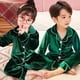 thumbnail image 4 of Conjunto de Pijamas de terciopelo Coral para niños y niñas, ropa de dormir de franela cálida de manga larga, traje de año nuevo para el hogar, Navidad, Invierno, 4 of 4