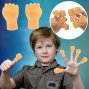 Tiny Hands Fist Bump Puppets 2 Pack Miniature Novelty Finger Toys for Interactive Play and Learning