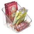thumbnail image 6 of mDesign Small Plastic Kitchen Food Packet/Pouch Organizer Caddy, 2 Pack - Clear, 6 of 9