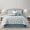 Blue, variant on Nanshing Home 7 Pieces Comforter Set, Queen, Khaki, Jacquard Floral Pattern and Classy Damask Medallion Design, Ultra Soft, Includes Bed Skirt, Shams and Decorative Pillows