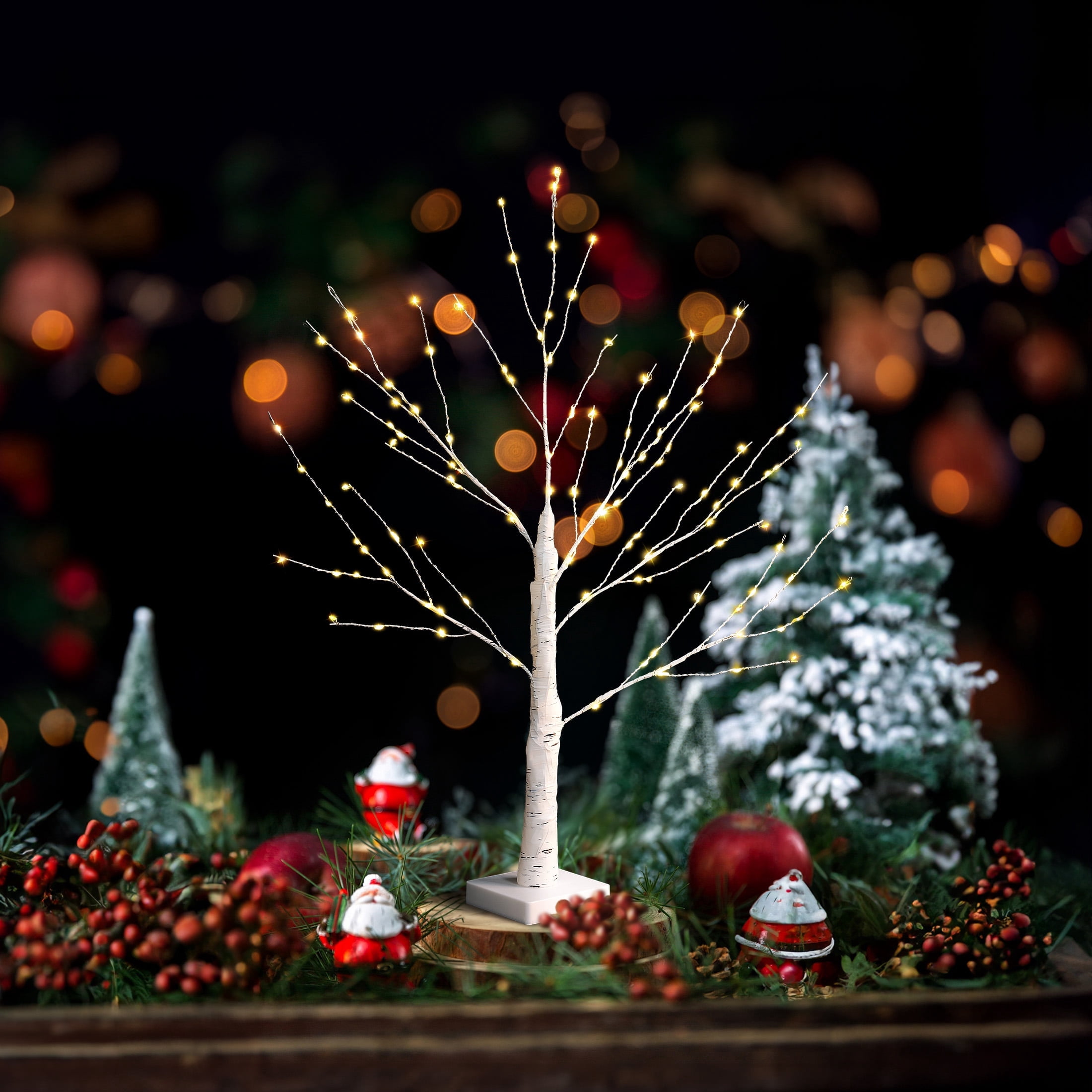 2FT Christmas Tree Light Decorations - USB/Battery Powered 144 LED