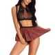 thumbnail image 3 of Gibobby Sujetador De Encaje Para Mujer Conjuntos de Lencería Sexy para Mujer Brasier de Encaje Flores Sujetador Abierto Tanga G-String Thong Ropa Interior Pijama(Negro, CH), 3 of 4
