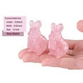 thumbnail image 5 of Holzlrgus Rose Quartz Bunny Decor Crystals Rabbit Statue Pocket Polished Natural Gemstone Crystals Tiny Figurines for Office Room Desk Decoration Easter Ornament 1.5’’ Gifts Mom Grandma 1PC, 5 of 6