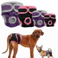 thumbnail image 1 of Washable Female Dog Diapers, Reusable Doggie Diaper Wraps For Female Dogs, Super-absorbent And Comfortable, 1 of 5