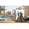 thumbnail image 2 of Ahgly Company Machine Washable Indoor Round Abstract Khaki Green Area Rugs, 7' Round, 2 of 7