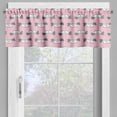 thumbnail image 4 of Ambesonne Valentine Valance & Curtain, Envelopes with Hearts Art, 55"x30", Rose Laurel Green Orange, 4 of 7