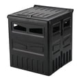 thumbnail image 2 of Inodoro portátil plegable con tapa, taburete de almacenamiento para inodoro de coche, orinal de viaje portátil Negro Zulema Baño portátil, 2 of 4