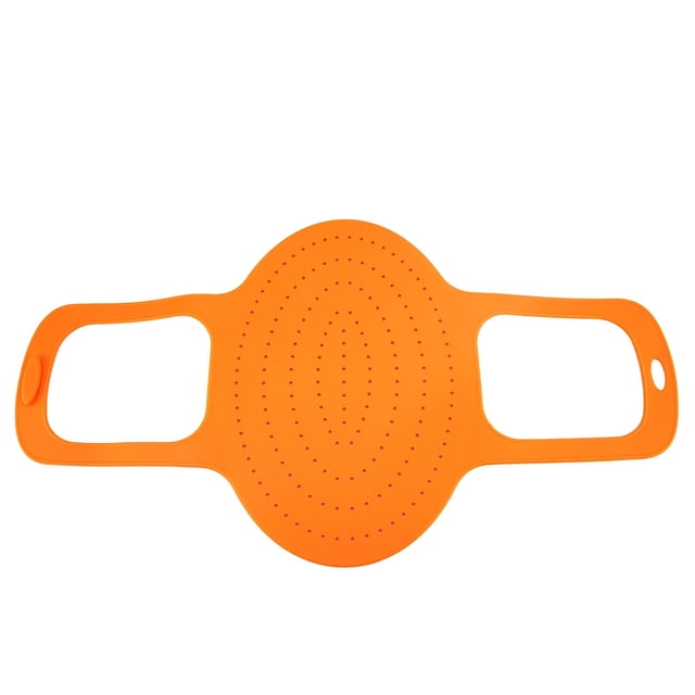 Rehausseur de Dinde, Silicone de Qualité Alimentaire Résistant à la Chaleur Tapis de Cuisson Antiadhésif pour Volaille (Orange)