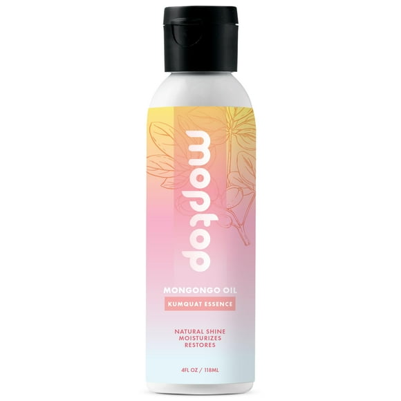 MopTop Mongongo Oil reduce el encrespamiento Remedios para el cabello escamoso y crujiente Alivia el cuero cabelludo seco Hidrata Nutre el elixir de acabado Sin parabenos (Kumquat Essence 4oz)
