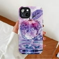 thumbnail image 2 of Elegant Crystal Apple Design Phone Case for Women Men Teens – Shockproof Liquid Silicone with Glossy Finish, Perfect for Fashion Lovers & Gift Giving, Compatible with iPhone 11/12/13/14/15/16 (Pro Ma, 2 of 9