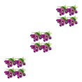 thumbnail image 1 of Ramo de Flores Artificiales Naiovety Real Touch Tulipanes Imitación Púrpura, 1 of 6