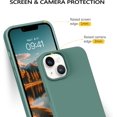 thumbnail image 3 of iPhone 13 Case, Liquid Silicone Soft Gel Rubber iPhone 13 Phone Case Slim Fit Cover with Microfiber Lining Shockproof Protective Phone Cases for iPhone 13 6.1 inch, Pine Green, 3 of 16