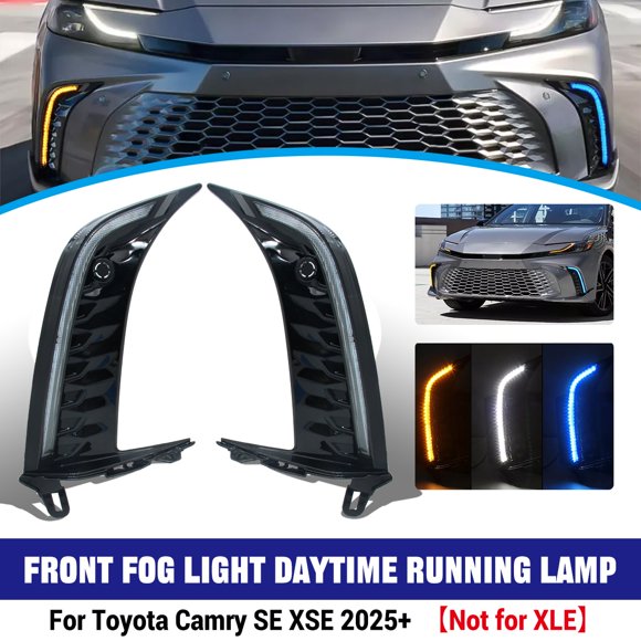 ALLTIMES Front Fog Light Daytime Running Lamp for Toyota Camry SE XSE 2025+