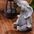 thumbnail image 1 of Lámpara solar de elefante para decoración, resistente al agua, artesanía de resina sólida, adorno de elefante, estatua para patio, balcón, jardín, figura de lámpara B, 1 of 5