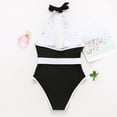 thumbnail image 3 of Swimsuit for Women Tummy Control Bathing Suits for Women Bandage Halter Bikini Push-Up Pad Swimwear Swimsuit Beachwear, 3 of 7