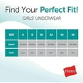 thumbnail image 5 of Hanes Brief Underwear, Stretch Cotton Panties for Girls, Assorted, 12-Pack, Size-12, 5 of 5
