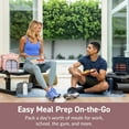 thumbnail image 4 of Bentgo Prep Deluxe Multimeal Bag - Premium Insulation with Water-Resistant Exterior & Interior, Holds 5 Meals, Keeps Meals Warm or Cool for up to 8 Hrs - Great for All Day Meal Prep (Blush), 4 of 7