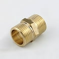 thumbnail image 1 of MYG Brass Hose Connector Hose Adapter Male to Male 1/4" Inch Connector Fitting, 1 of 9