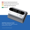 thumbnail image 3 of Tensiómetro de brazo Beurer BM59 Elite 900, brazalete de una pieza sin tubo, detección de latidos irregulares, indicador LED de riesgo, preciso y clínicamente probado, Bluetooth, 240 memorias, 3 of 5