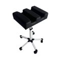 thumbnail image 3 of Bunblic Tabouret de Manucure Repose-Pieds Pédicure Portable Robuste Multifonction avec Roulettes Hauteur Réglable pour Usage Bureau Commercial Noir, 3 of 8