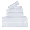 thumbnail image 3 of BNM Ribbed Cotton 6 Piece Assorted Towel Set, White, 3 of 9